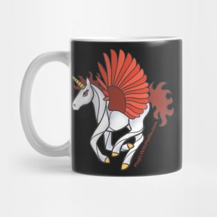 Fire Unicorn Pegasus - Unicorns of the Elements Illustration series Mug